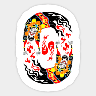 Swirling Deamon Sticker